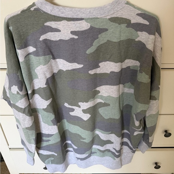 Aerie Camouflage Sweatshirt - Green and Gray - Picture 2 of 3